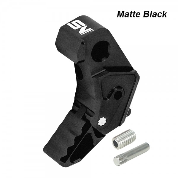 CNC Aluminum Adjustable Trigger (Style S) Black Edition - Action Army AAP-01/C / Tokyo Marui Glock 17 Gen3/Gen4