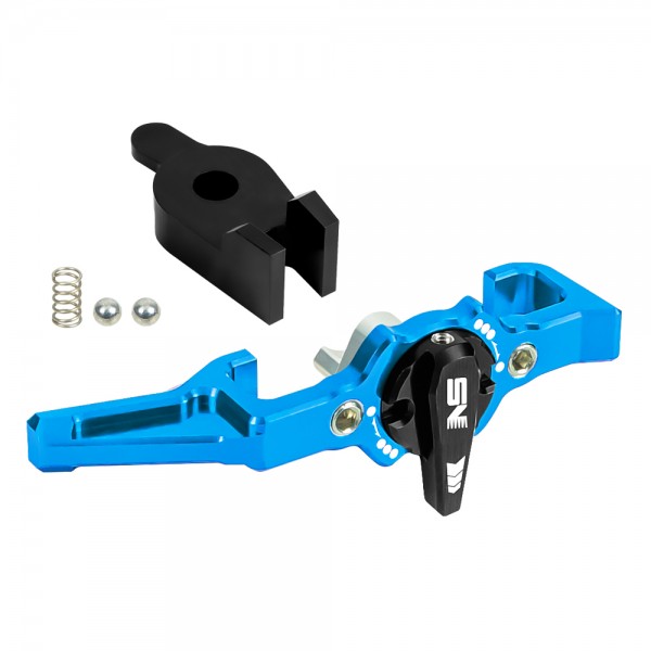 CNC Lightweight Selector Switch Charging Handle Kit (BLUE) - Action Army AAP-01