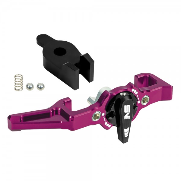 CNC Lightweight Selector Switch Charging Handle Kit (PURPLE) - Action Army AAP-01