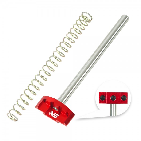 CNC Aluminum / Stainless Steel Guide Rod & 120% Recoil Spring (RED) - Action Army AAP-01/C