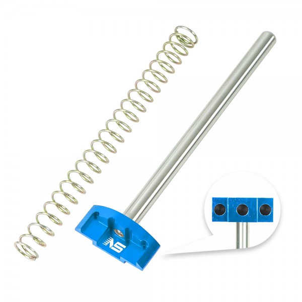 CNC Aluminum / Stainless Steel Guide Rod & 120% Recoil Spring (BLUE) - Action Army AAP-01/C