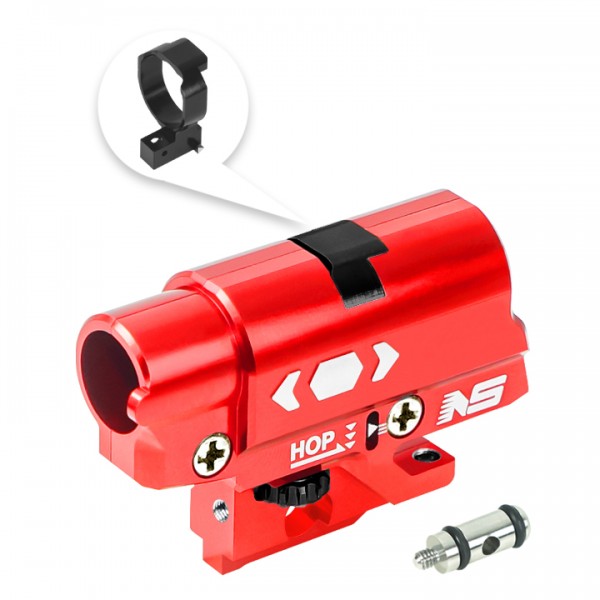 CNC Aluminum Hopup Chamber Hard Nub (RED) - Tokyo Marui Hi-CAPA 4.3 / 5.1 / Gold Match / 1911