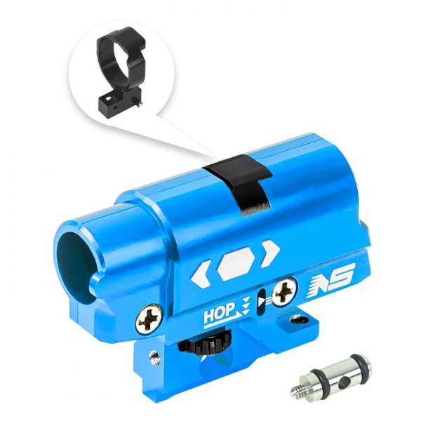CNC Aluminum Hopup Chamber Hard Nub (BLUE) - Tokyo Marui Hi-CAPA 4.3 / 5.1 / Gold Match / 1911