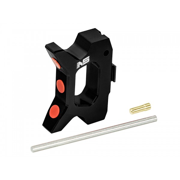 CNC Aluminum Speed Trigger (Style A) (BLACK) - Tokyo Marui Hi-CAPA 4.3 / 5.1 / Gold Match