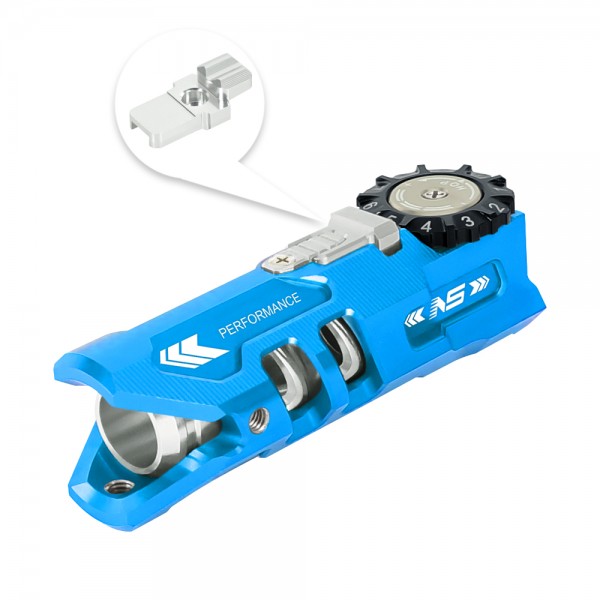 CNC Aluminum Hopup Chamber Hard Nub (BLUE) - Action Army AAP-01/C