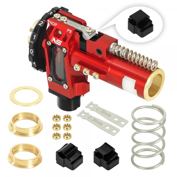 CNC Aluminum Hopup Chamber (RED) for M4 AEG