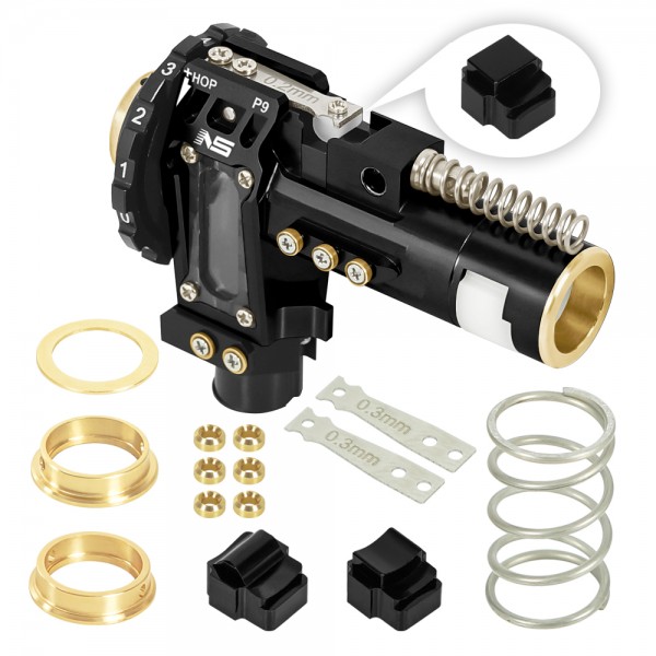 CNC Aluminum Hopup Chamber Version 2 (BLACK) for M4 Airsoft AEG