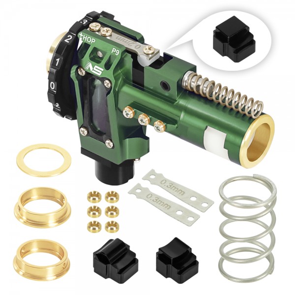 CNC Aluminum Hopup Chamber (GREEN) for M4 AEG