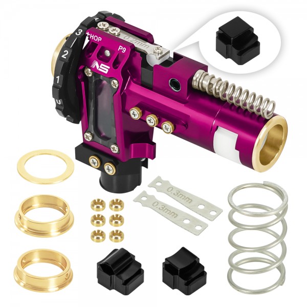 CNC Aluminum Hopup Chamber Version 2 (PURPLE) for M4 Airsoft AEG