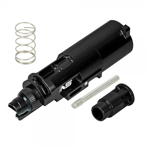 CNC Aluminum Nozzle (Long Legs Short Stroke Version)(BLACK) - Tokyo Marui Hi-CAPA 4.3 / 5.1 / Gold Match / 1911