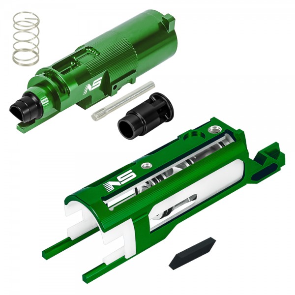 CNC Aluminum Blowback Unit Set (GREEN) - Tokyo Marui Hi-CAPA 4.3 / 5.1 / Gold Match