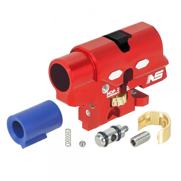 CNC Aluminum Hopup Chamber V2 (RED) w/ Bucking 50 Degree - Tokyo Marui Hi-CAPA 4.3 / 5.1 / Gold Match / 1911