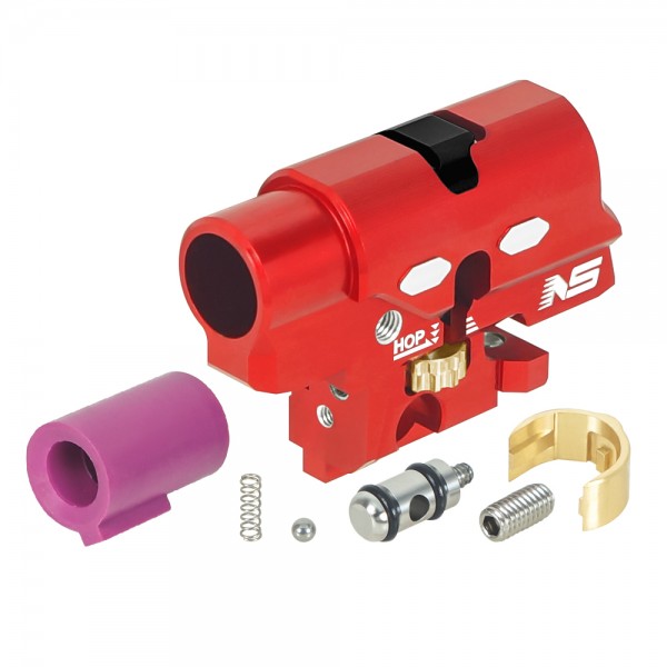 CNC Aluminum Hopup Chamber V2 (RED) w/ Bucking 80 Degree - Tokyo Marui Hi-CAPA 4.3 / 5.1 / Gold Match / 1911