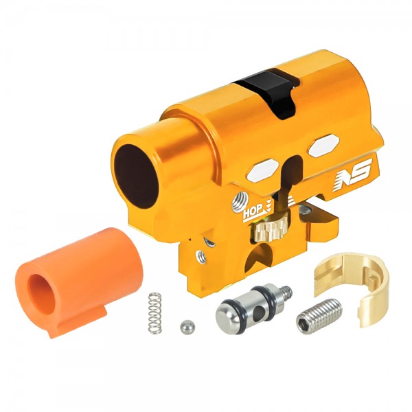 CNC Aluminum Hopup Chamber V2 (GOLD) w/ Bucking 70 Degree - Tokyo Marui Hi-CAPA 4.3 / 5.1 / Gold Match / 1911