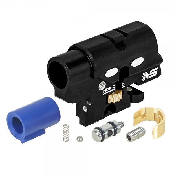 CNC Aluminum Hopup Chamber V2 (BLACK) w/ Bucking 50 Degree - Tokyo Marui Hi-CAPA 4.3 / 5.1 / Gold Match / 1911