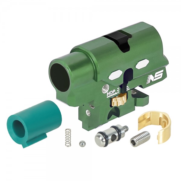 CNC Aluminum Hopup Chamber V2 (GREEN) w/ Bucking 60 Degree - Tokyo Marui Hi-CAPA 4.3 / 5.1 / Gold Match / 1911