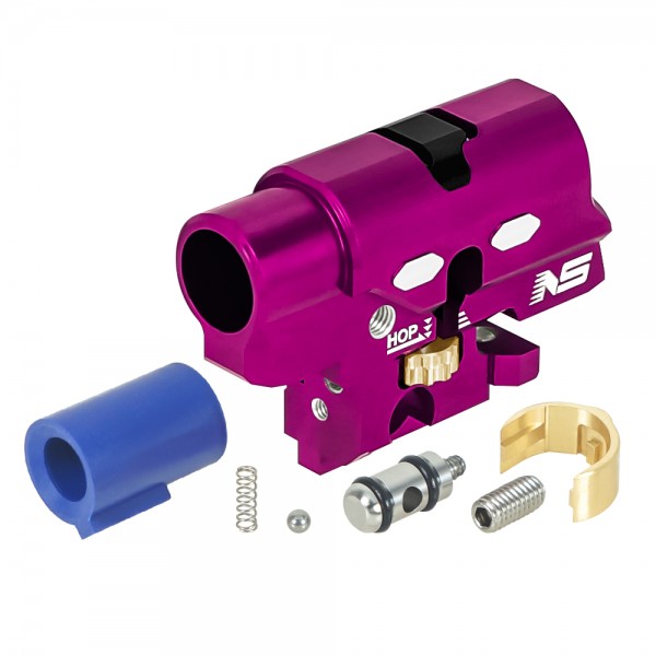 CNC Aluminum Hopup Chamber V2 (PURPLE) w/ Bucking 50 Degree - Tokyo Marui Hi-CAPA 4.3 / 5.1 / Gold Match / 1911