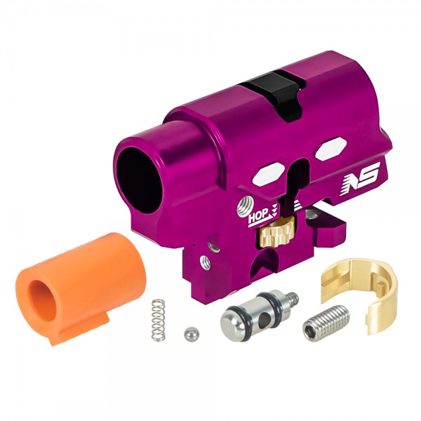 CNC Aluminum Hopup Chamber V2 (PURPLE) w/ Bucking 70 Degree - Tokyo Marui Hi-CAPA 4.3 / 5.1 / Gold Match / 1911