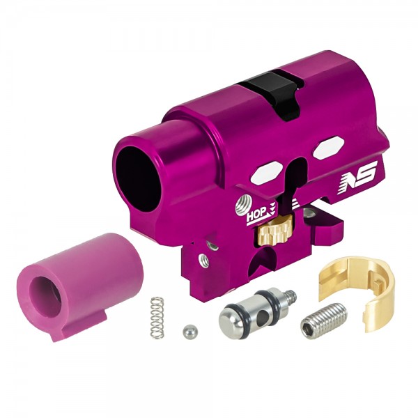 CNC Aluminum Hopup Chamber V2 (PURPLE) w/ Bucking 80 Degree - Tokyo Marui Hi-CAPA 4.3 / 5.1 / Gold Match / 1911