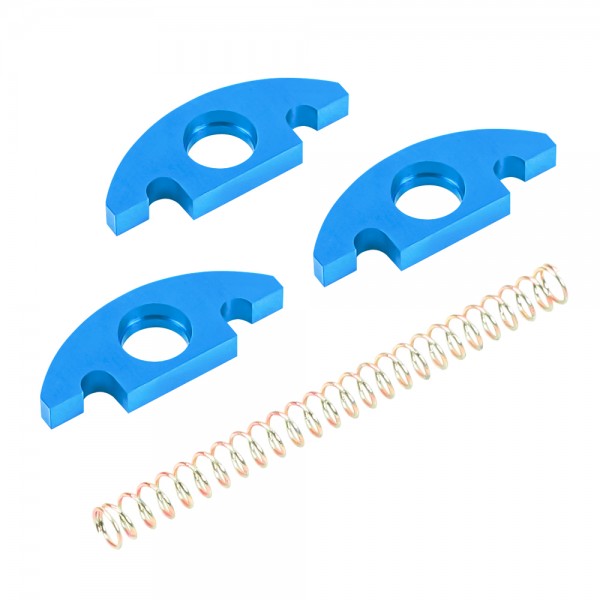 CNC Aluminum Short Stroke Buffer & 140% Nozzle Spring (BLUE) - Action Army AAP-01/C