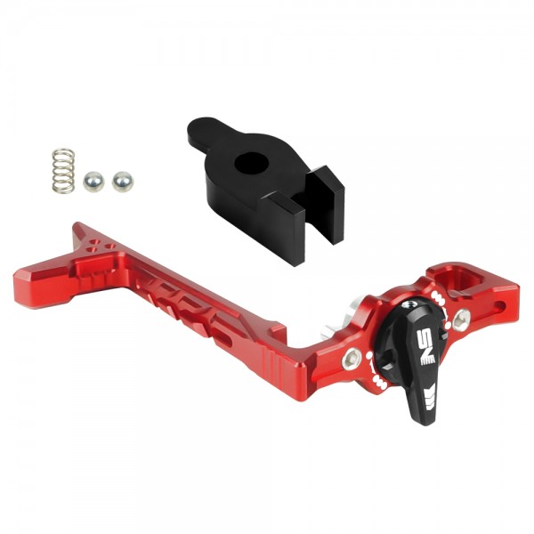 CNC Lightweight Selector Switch Side Charging Handle Kit (RED) - Action Army AAP-01