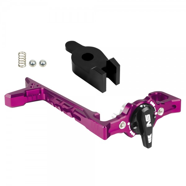 CNC Lightweight Selector Switch Side Charging Handle Kit (PURPLE) - Action Army AAP-01