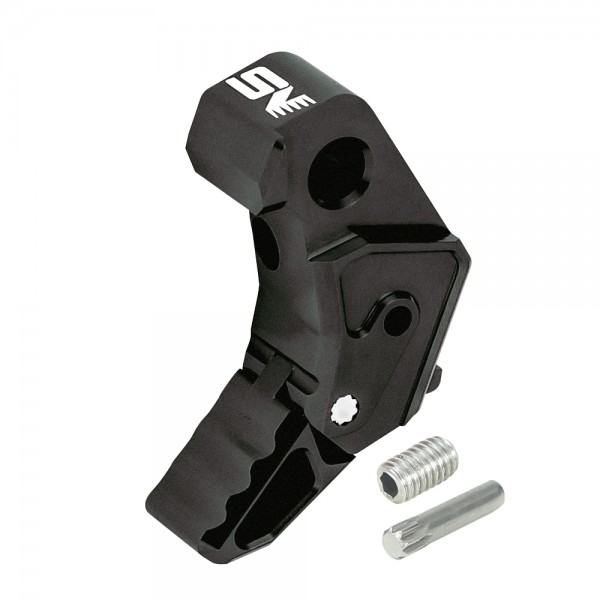 CNC Aluminum Adjustable Trigger (Style S) Black Edition - Action Army AAP-01/C / Tokyo Marui Glock 17 Gen3/Gen4