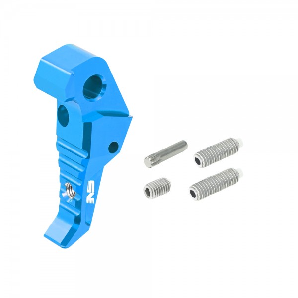 CNC Aluminum Adjustable Trigger (BLUE) - Action Army AAP-01/C / Tokyo Marui Glock 17 Gen3/Gen4