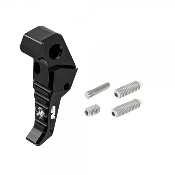 CNC Aluminum Adjustable Trigger (BLACK) - Action Army AAP-01/C / Tokyo Marui Glock 17 Gen3/Gen4