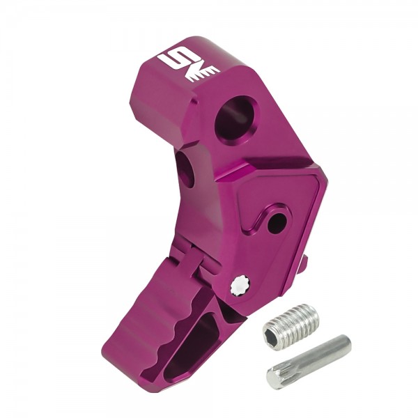 CNC Aluminum Adjustable Trigger (Style S) (PURPLE) - Action Army AAP-01/C / Tokyo Marui Glock 17 Gen3/Gen4